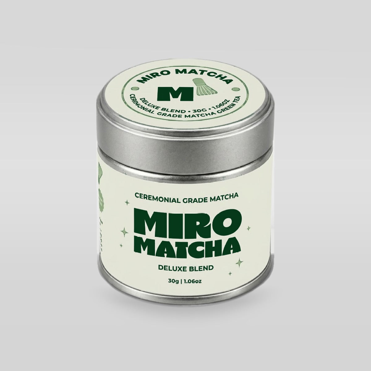 Deluxe Blend tin of ceremonial grade matcha